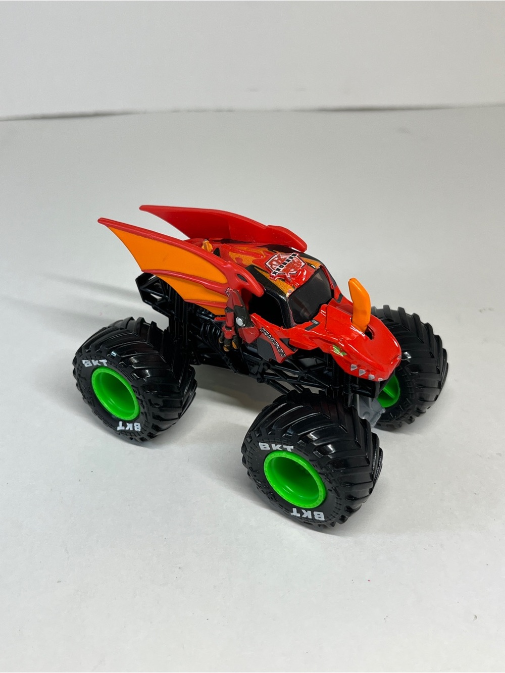 Monster Jam Truck Bakugan Dragonoid Red Black Green 1:64 Loose Toy